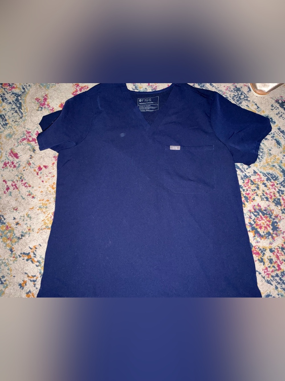 Figs large technical collection Scrub Top by FIGS